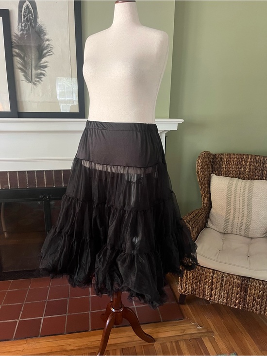Fervour Other - Fervour Black Layered Tulle Petticoat Crinoline Underskirt | 3X/4X